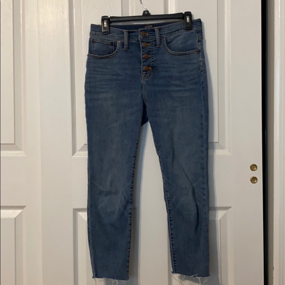 J. Crew high rise skinny cropped jeans